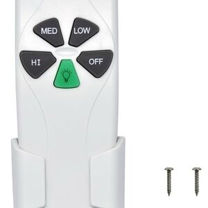 White Remote Control with Wall Mount